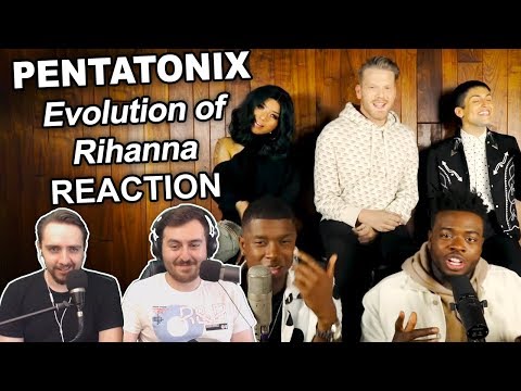 Singers Reaction/Review to "Pentatonix - Evolution of Rihanna"