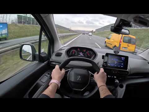 Peugeot Rifter 1 5 BlueHDI 102HP  0 100  POV Test Drive #1640