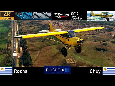 [4K] Rocha (UY) ✈ Chuy (UY) | FLIGHT-X CC19 [FX-09] Full Flight | Uruguay VFR #3