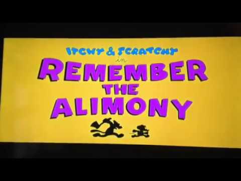 I&S: Remember the Alimony