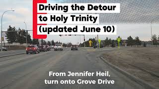 Boundary Road Construction Detour to Holy Trinity Parish