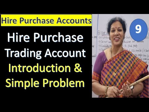 1 Hire Purchase Accounts Introduction Class Journal Entries in the books of Hire Purchaser