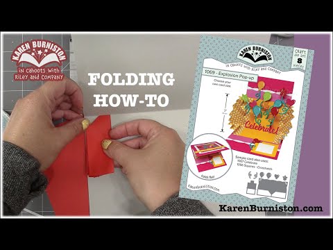 Karen Burniston Die 1069 Explosion Card quick folding tutorial