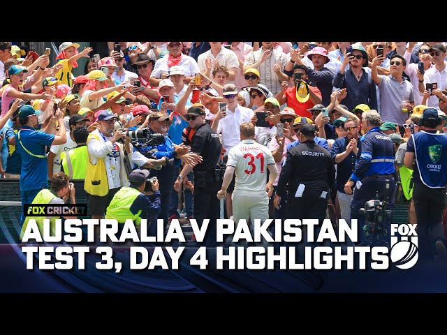 Australia v Pakistan – Third Test, Day 4 Highlights I 06/01/24 I Fox Cricket