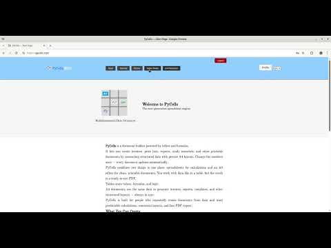 PyCells Tables & A4 docs video thumbnail