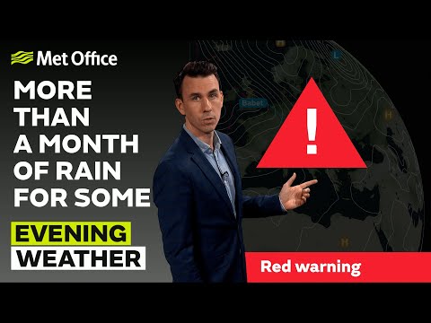 18/10/23 – Storm Babet moving north – Evening Weather Forecast UK – Met Office Weather