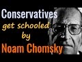 Conservatives get schooled by Noam Chomsky