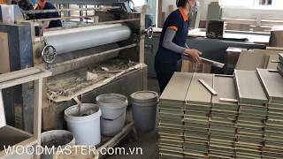 Dây Chuyền Máy Làm Veneer - Máy Lăn Keo - Máy Ép Nhiệt 3 Tầng I Máy Cắt Veneer | Đại Phúc Vinh CNC