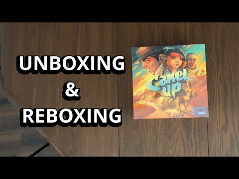 Camel Up - Unboxing & Reboxing - What's in the Box?