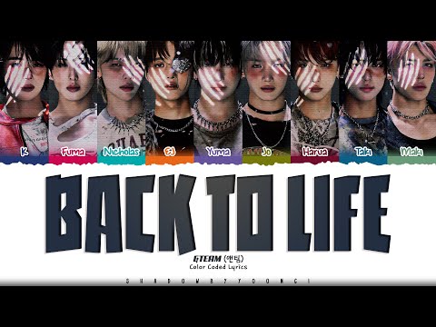 &TEAM 'Back to Life' Lyrics (앤팀 Back to Life 가사) [Color Coded Han_Rom_Eng] | ShadowByYoongi