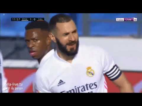 Karim Benzema goal vs Valencia - Real Madrid 1-0 Valencia | LaLiga 14/02/2021
