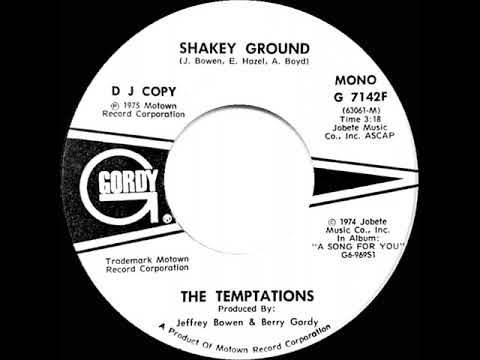 1975 Temptations - Shakey Ground (mono radio promo 45)
