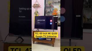 Download lagu TCL 43-inch 4K QLED Google TV Unboxing: First Look! 🤩 #shorts mp3