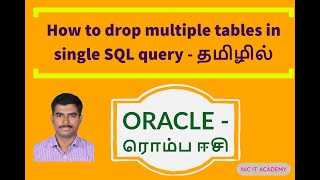 How to drop multiple tables in oracle sql developer| how to drop multiple tables in one query oracle
