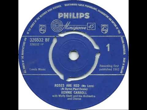 UK New Entry 1962 (169) Ronnie Carroll - Roses Are Red (My Love)