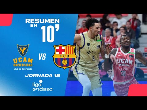 🏀 Resumen en 10': UCAM Murcia vs Barcelona - Jornada 18 Liga Endesa 2025-26
