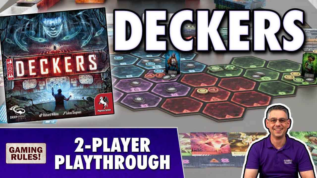 Deckers - Tutorial & Playthrough: 2-player game