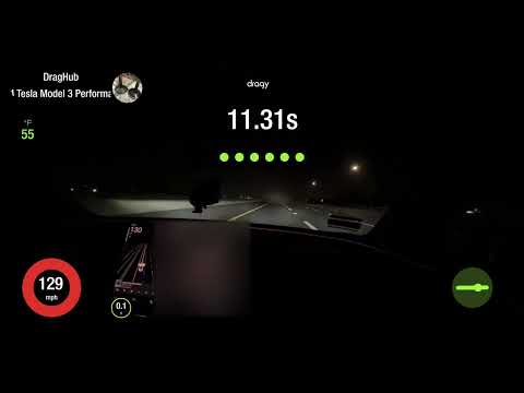 Thumbnail for 2024 Tesla Model 3 Performance Top Speed Run (Dragy) by Tesla Model 3