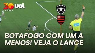 BOTAFOGO COM UM A MENOS CONTRA O FLAMENGO! BARBOZA FAZ FALTA EM PEDRO E LEVA VERMELHO DIRETO