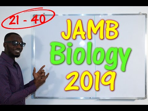 JAMB CBT Biology 2019 Past Questions 21 - 40