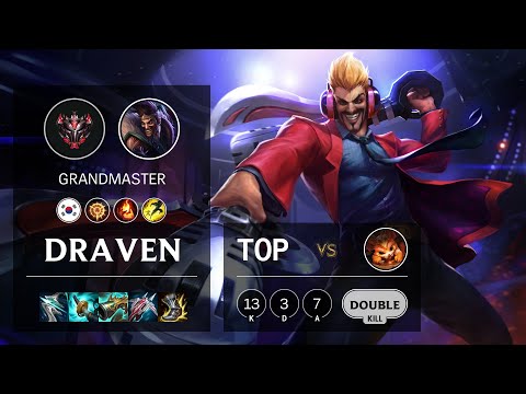 Draven Top vs Gnar - KR Grandmaster Patch 11.4