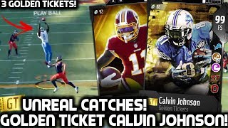GOLDEN TICKET CALVIN JOHNSON JR! WE GET 3 GOLDEN TICKETS! Madden 18 Ultimate Team