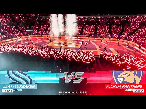 Florida Panthers vs Seattle Kraken 10/28/2023 NHL 24 Gameplay