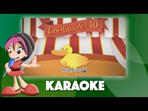 La canzone di Paoletto Paperetto e Mamma Papera_tabellina del 10 - Versione karaoke @Mela_Educational