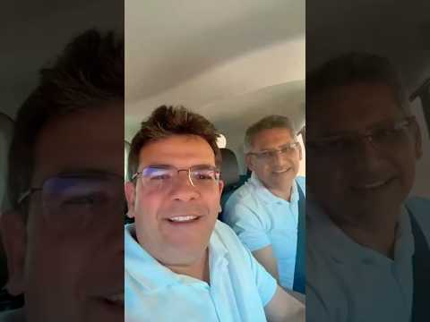 Chegando em João Costa ao lado do prefeito Gilson Castro