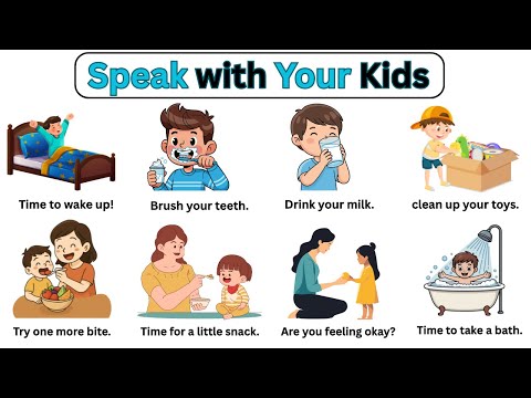 Speak English With Kids | 100 Daily Use Sentences | Easy English Speaking Practice for Kids