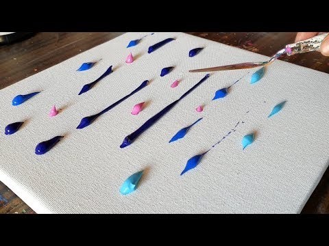 Lily Pond / Easy For Beginners / Abstract Painting Demonstration / Calming/Daily Art Therapy/Day#042