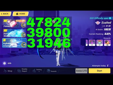 Honkai Impact 3 Exalted MA Top 100 - SSS Pishacha, SSS Andrius, AKA [119570] (4/13/2023)