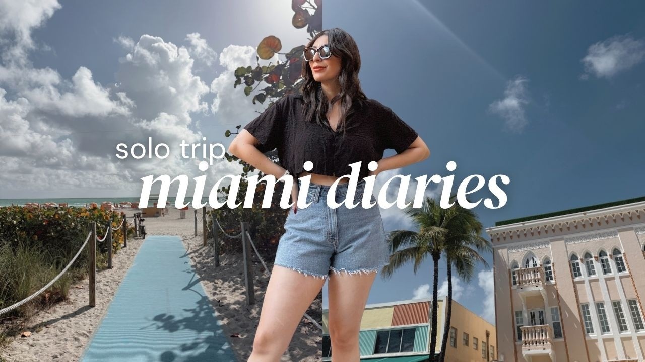 SOLO MIAMI TRIP DIARIES ☀️ beach days, exploring, trying new food and coffee