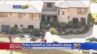 Police Swarm Chris Brown’s Home After Woman Reports Assault