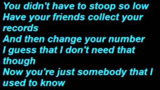 Gotye - Somebody That I Used To Know  (Lyrics)