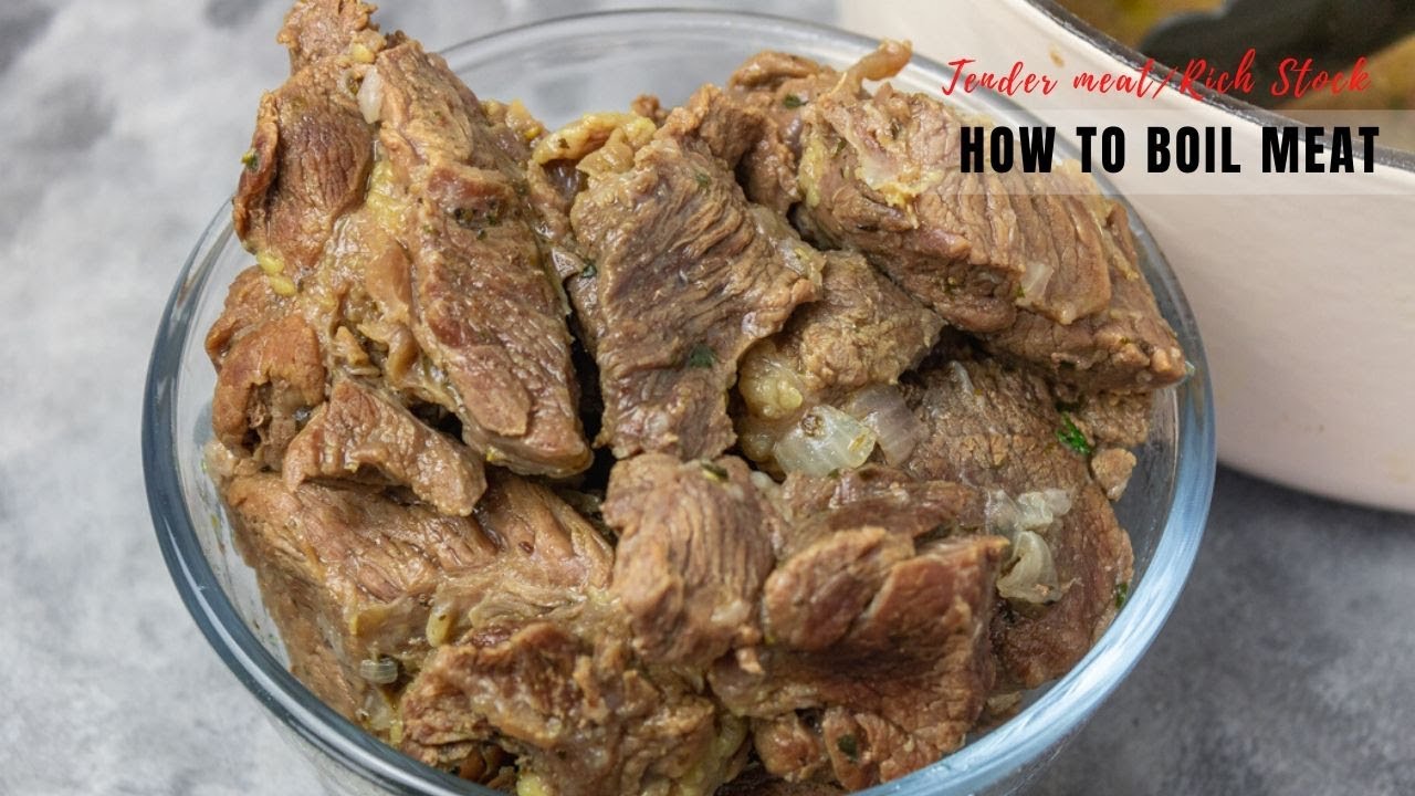 How to boil meat perfectly (TENDER MEAT and RICH STOCK)