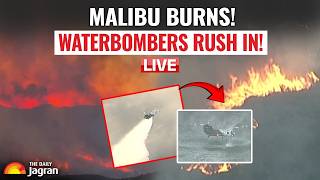 LIVE: 'Leave Now!' Waterbombers Bombard Uncontained Bryson Wildfire Threatening 