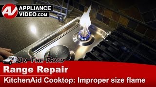 KitchenAid, Whirlpool Range / Cooktop - Burner Flame Issues - Diagnostic & Repair