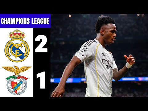 Real Madrid vs Benfica 2-1 Resumen y Goles | UEFA Champions League 2025/26