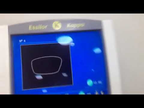 Montagem de óculos na facetadora essilor kappa - Eyewear mounting on the essilor kappa facepiece