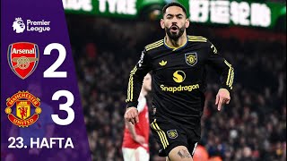 Arsenal (2-3) Manchester United | 23. Hafta MAÇ ÖZETİ | Premier League - 2025/26