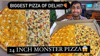 BIGGEST PIZZA🍕  | 24 INCH MONSTER PIZZA | BIGGEST PIZZA OF DELHI | LA PINO PIZZA | PIZZA LOVER
