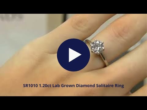 SR1010 1.20ct Lab Grown Diamond Solitaire Ring