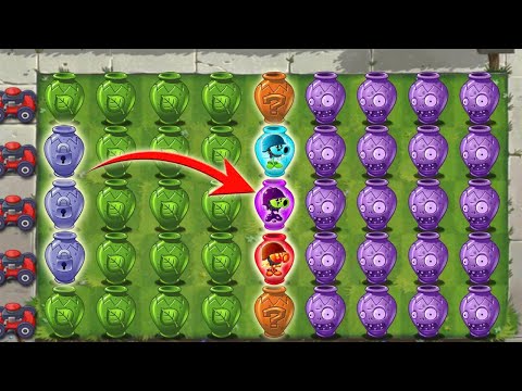 Pvz 2 Discovery - All Pea Plants Vs All Zombies in Vasebreaker