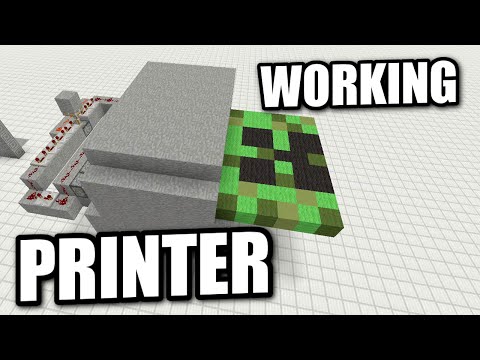 INSANE Minecraft Printer - NO Commands! 😱