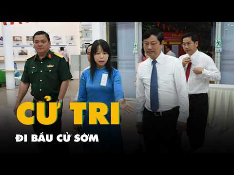 Cử tri phường Tam Thắng, Phước Thắng và xã Long Sơn của TP.HCM đi bầu cử sớm