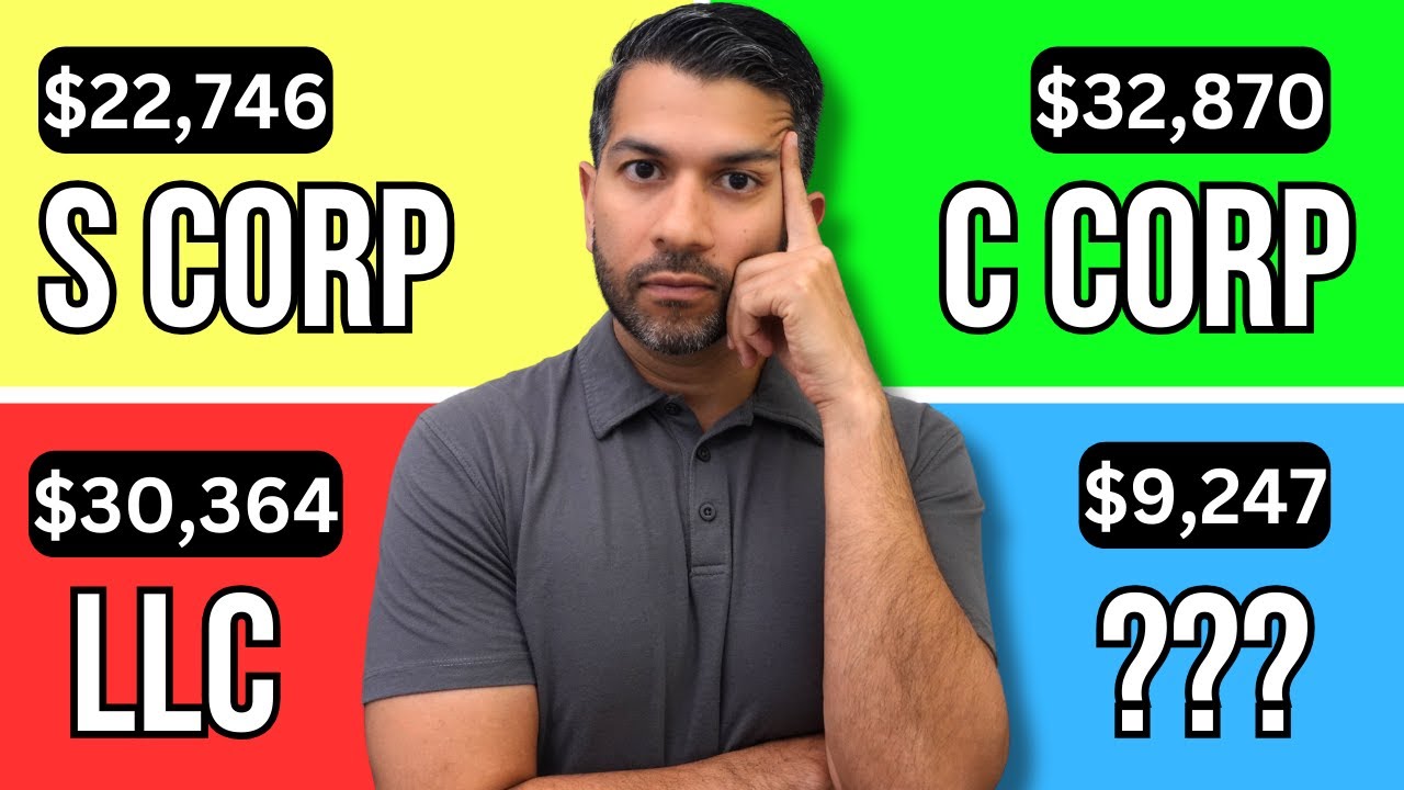 CPA EXPLAINS Tax Differences: LLC, S Corp, C Corp, Partnership, Sole Prop