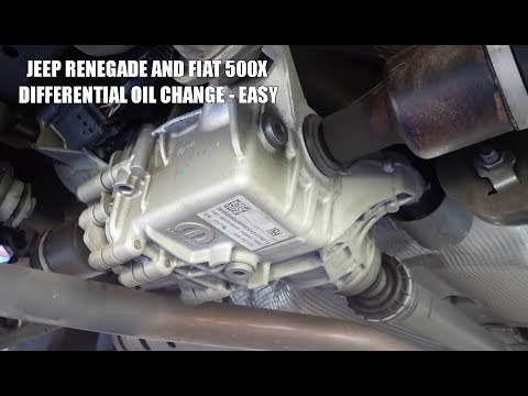 JEEP RENEGADE AND FIAT 500X  DIFFERENTIAL OIL CHANGE (REF - YT001)