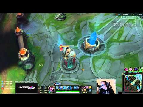 Bjergsen as Yasuo vs Vel'Koz Mid   S6 Preseason Challenger Ranked Gameplay