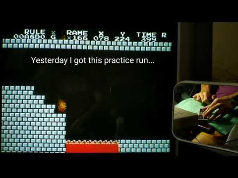 (SMB1) My first 8-B 1st room gets to 3rd room on WR pace + Sick practice run